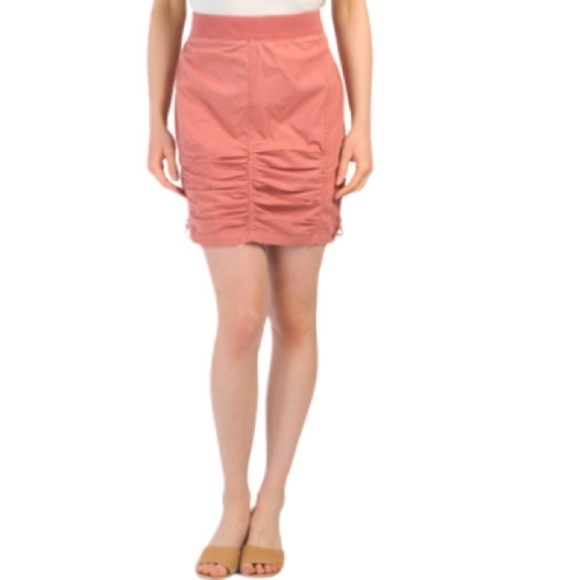 XCVI wearables Tammy pull on ruched side skirt rust woman’s size XL NWT - Picture 1 of 8
